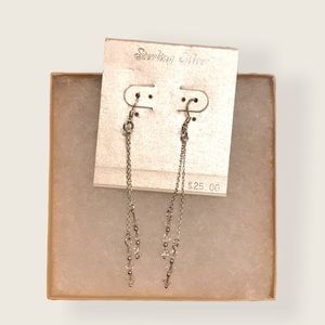 Sterling Silver | Crystal Dangle Earrings